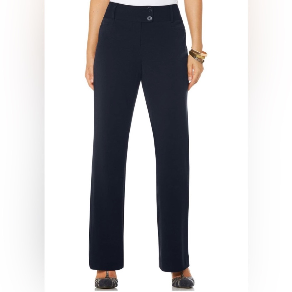 NWT Rafaella Curvy Fit Gabardine Bootcut Stretch Dress Pants Sz 16W - Picture 2 of 5